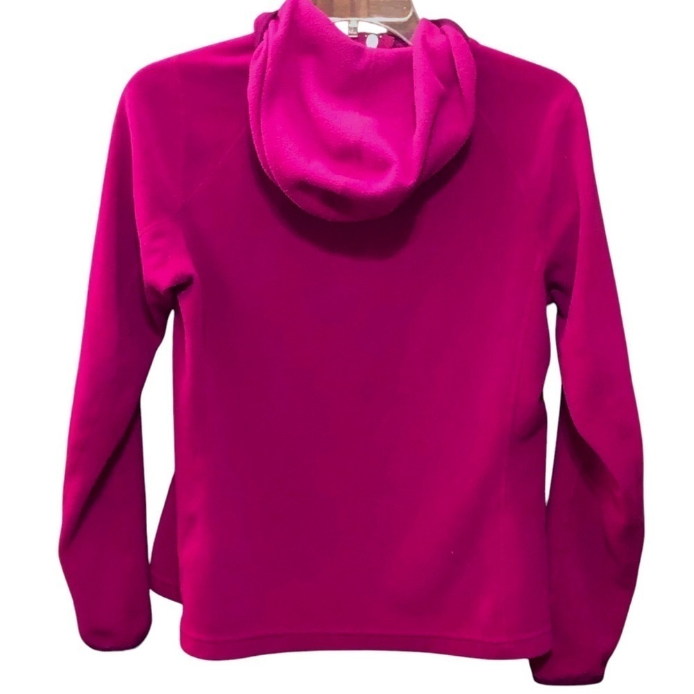 The North Face Polartec Fleece Hooded Zip Majenta Pink/Purple Jacket size M - Picture 3 of 12